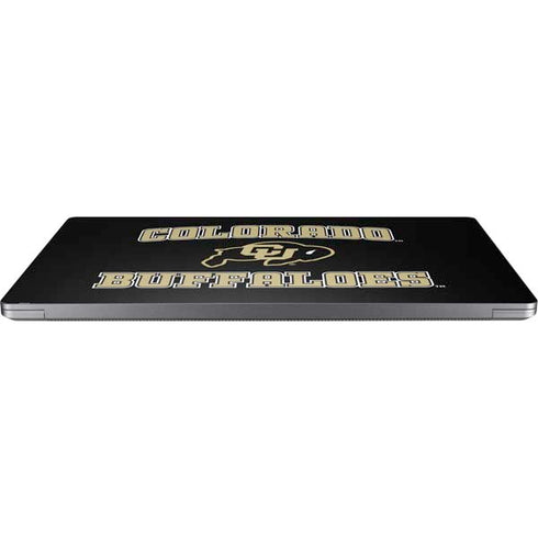University of Colorado CU Logo on Gold Universal Laptop 12in (9.8 x 6.8in) Skin